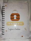 Caderno de logins e senhas (A5) 80 folhas