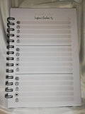 Caderno de logins e senhas (A5) 80 folhas